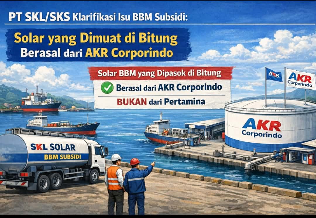 PT. SKL/SKS Tegaskan Kegiatan Loading BBM Didermaga Polairud Adalah Legal dari Tebusan AKR Corporindo